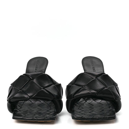 Bottega Veneta Nappa Maxi Intrecciato Lido Mule Sandals 39 Black 2 of 7