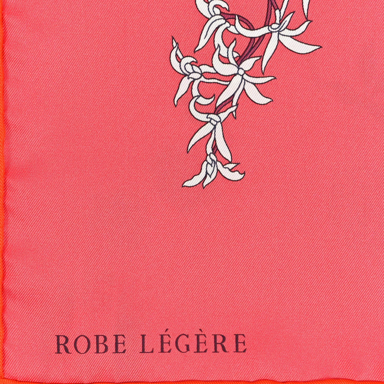 Hermes Silk Robe Legere Scarf 90 Rose Lipstick Vieux Rose 4 of 4