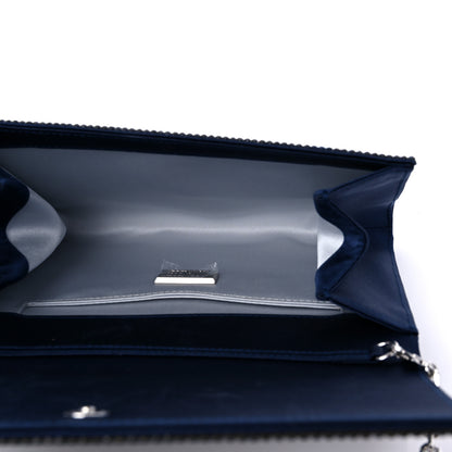 Judith Leiber Swarovski Crystal Bandana Clutch Blue White 5 of 9