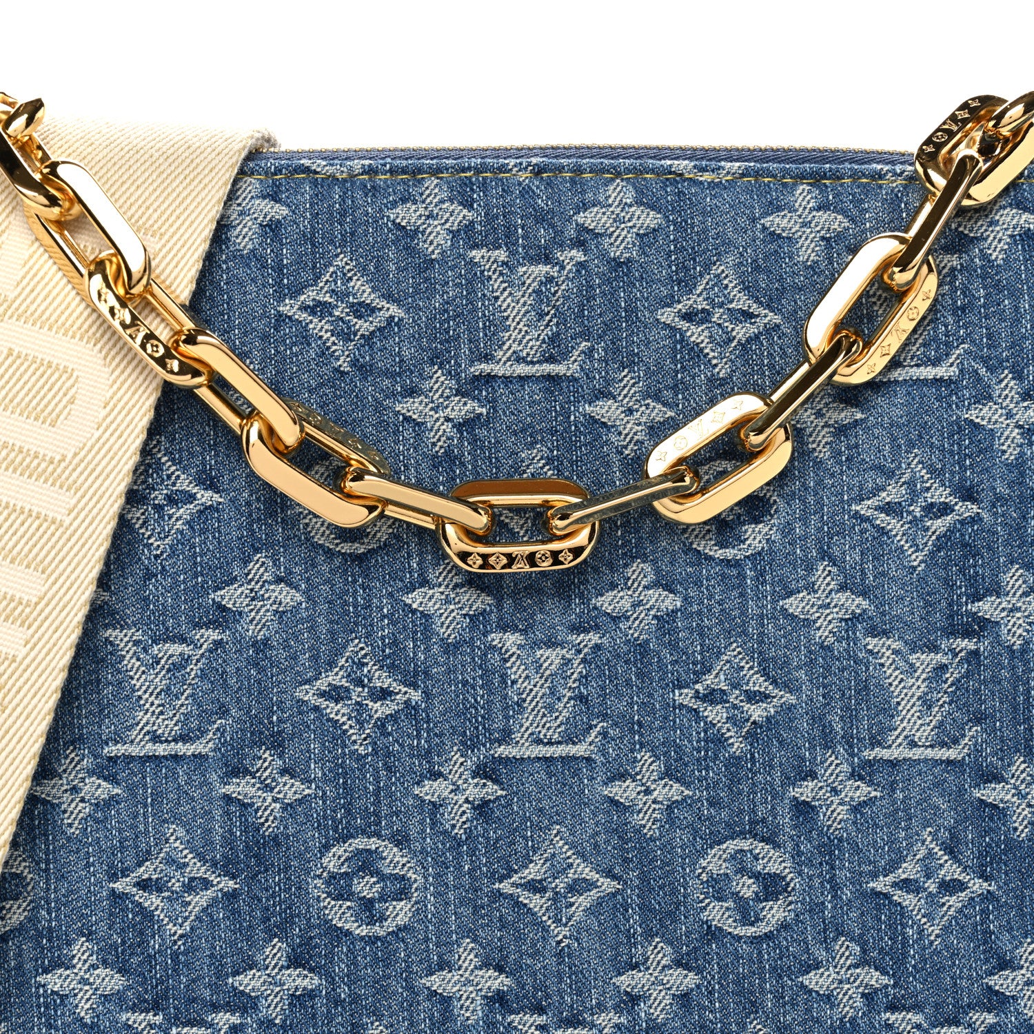Louis Vuitton Monogram Denim Coussin PM  Blue 7 of 9