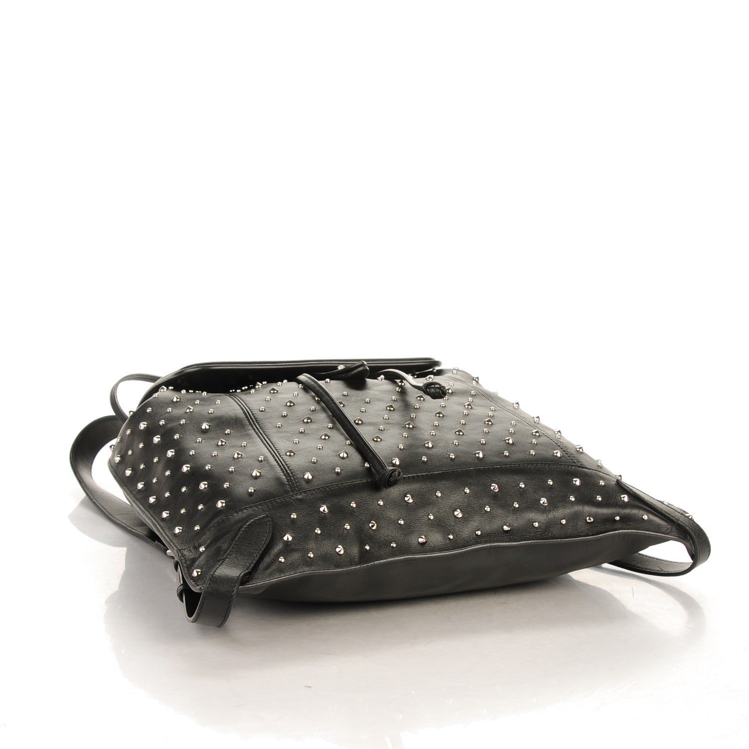 Alexander McQueen Calfskin Studded Padlock Zip Backpack Black 6 of 8
