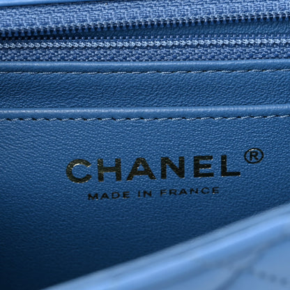 Chanel Lambskin Quilted Mini Square Flap Blue 5 of 9
