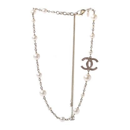 Chanel Pearl Enamel CC Short Necklace Gold 3 of 7