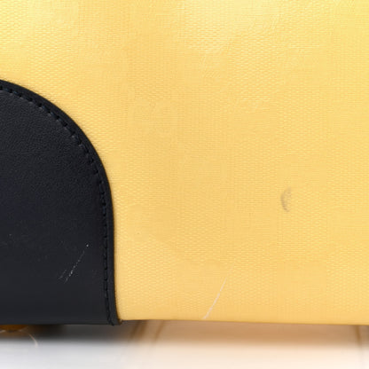 Gucci GG Supreme Monogram Textured Calfskin Web Medium Ophidia Slip Handle Tote Yellow 12 of 12