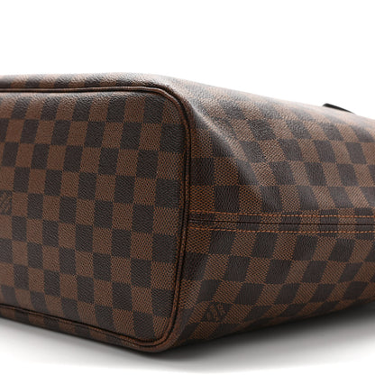 Louis Vuitton Damier Ebene Neo Neverfull MM Rose Ballerine 9 of 11
