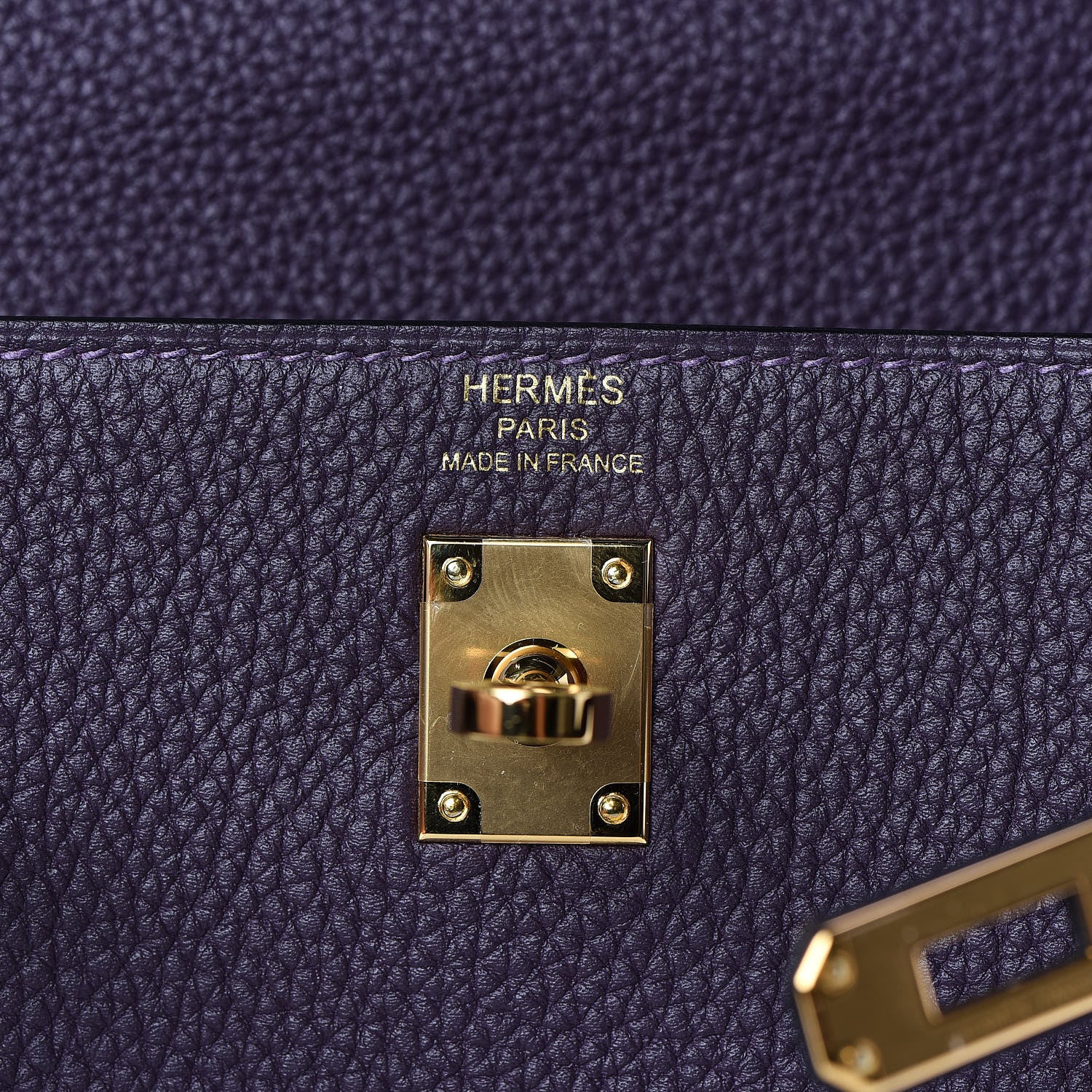 Hermes Togo Kelly Retourne 25 Raisin 22 of 38