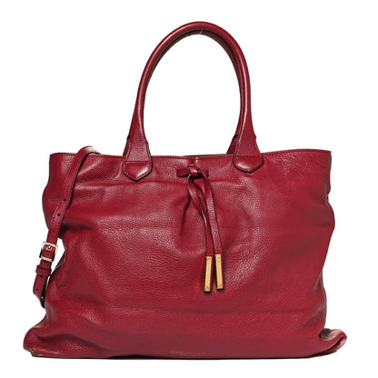 Burberry Prorsum Deerskin Tote Red 1 of 17