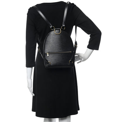 Louis Vuitton Epi Mabillon Backpack Black 3 of 10