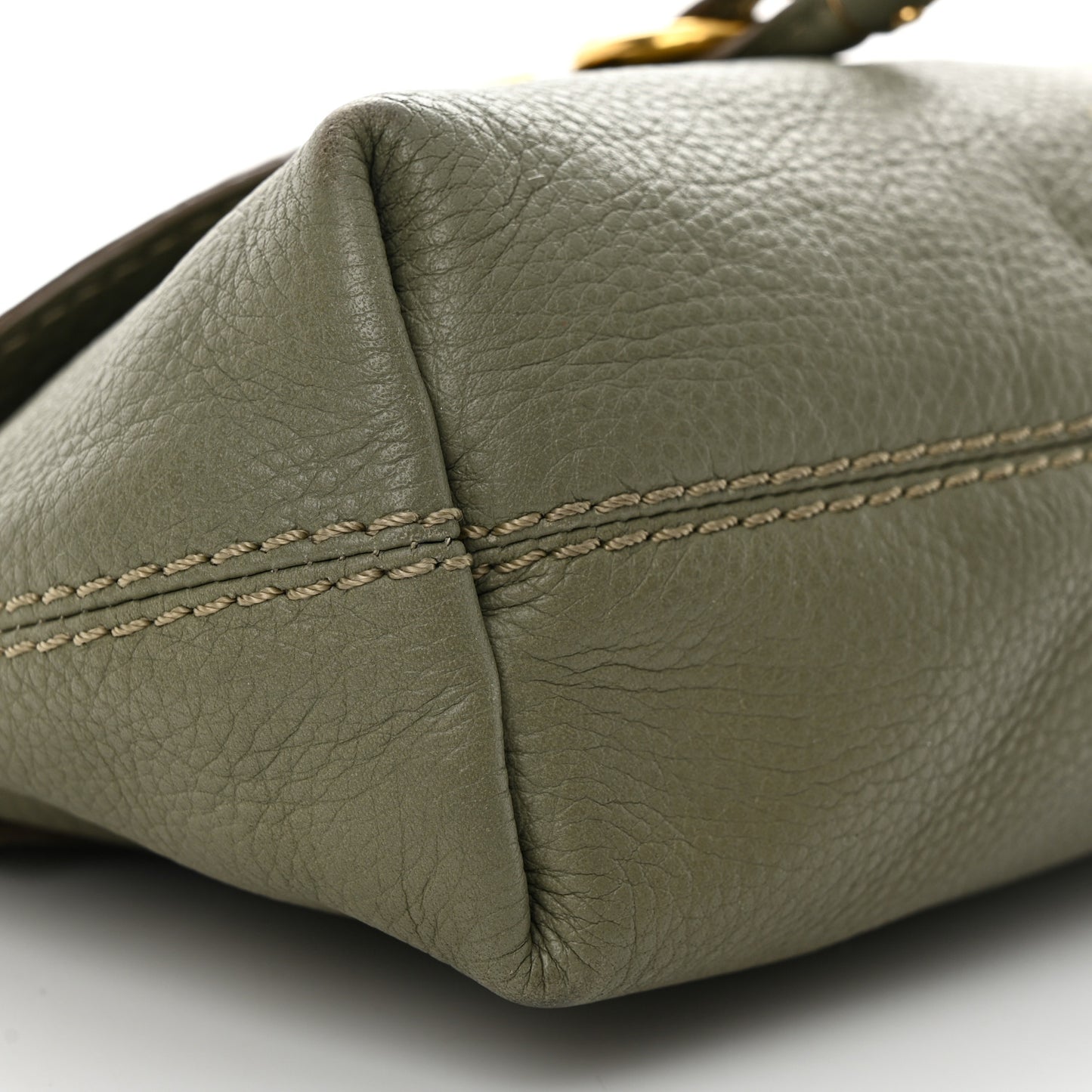 Calfskin Marcie Pochette Crossbody Bag Baobab Green