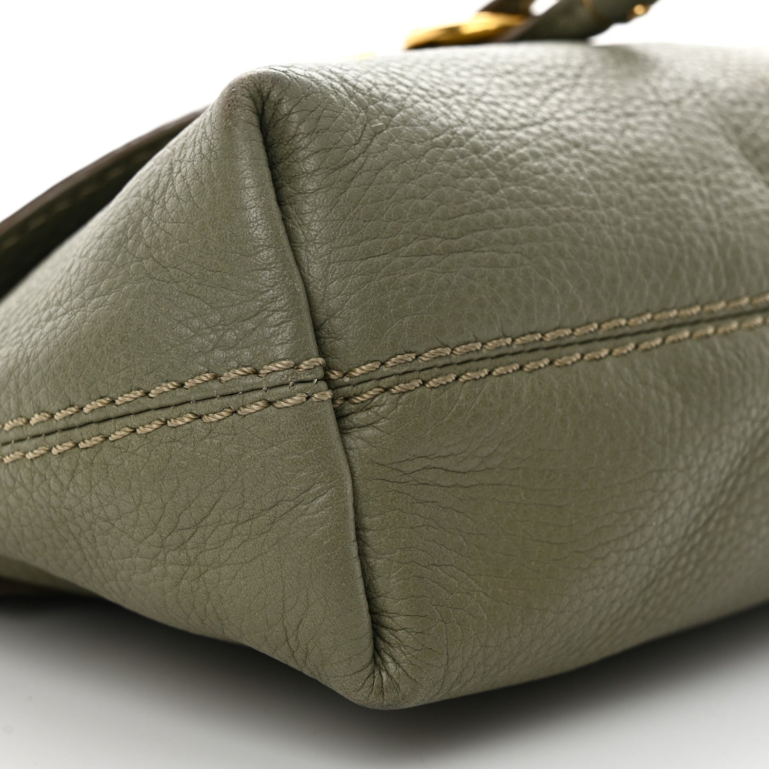 Chloe Calfskin Marcie Pochette Crossbody Bag Baobab Green 9 of 13
