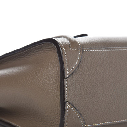 Celine Drummed Calfskin Nano Luggage Souris 9 of 19