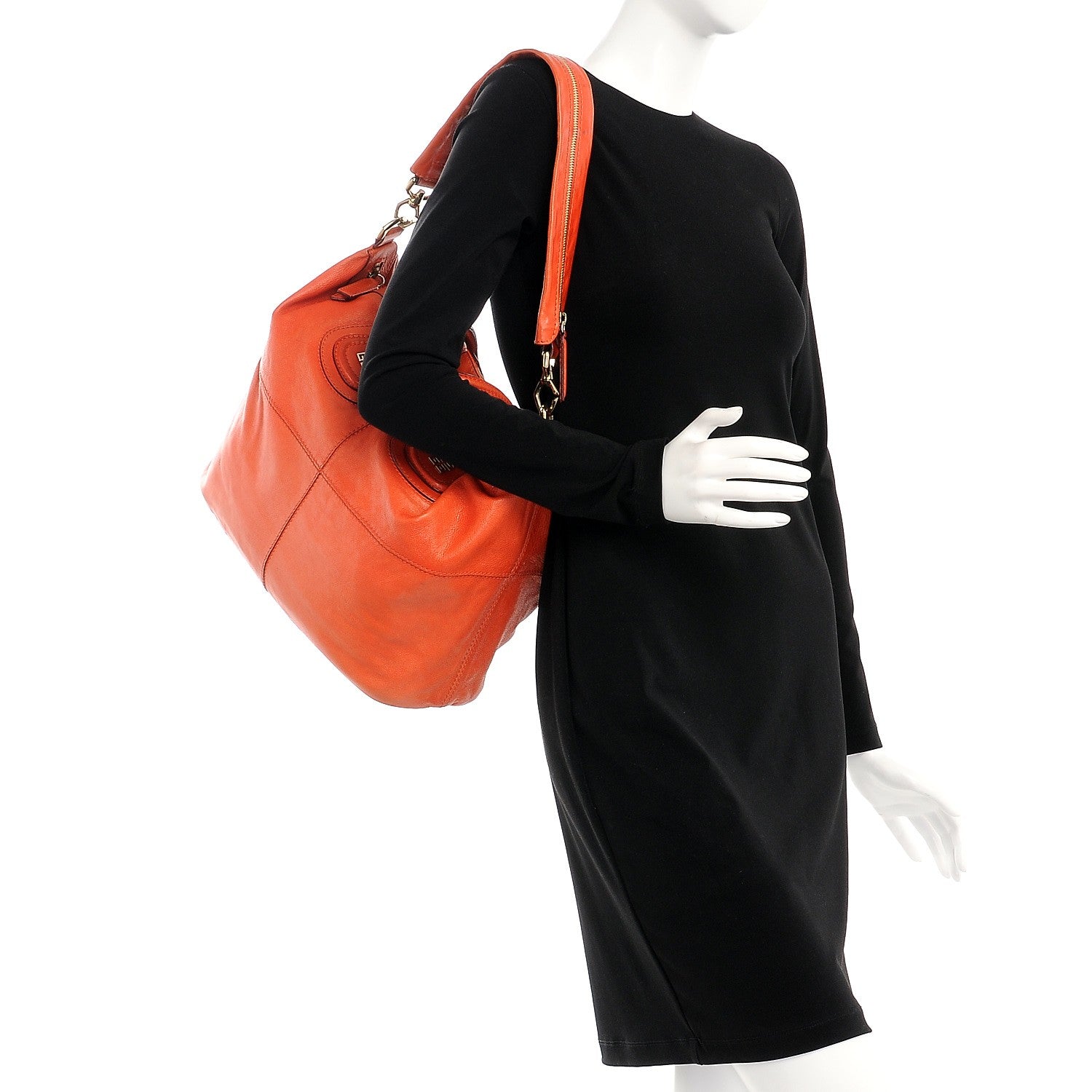 Givenchy Sugar Goatskin Medium Nightingale Orange 2 of 12