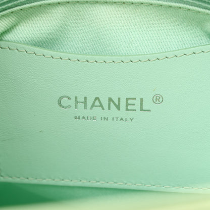 Chanel Patent Quilted Large Just Mademoiselle Bowling Bag Light Green 7 of 12