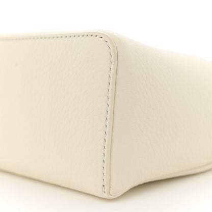 Loro Piana Grained Calfskin L19 Extra Pocket Pouch Whisper White 9 of 9