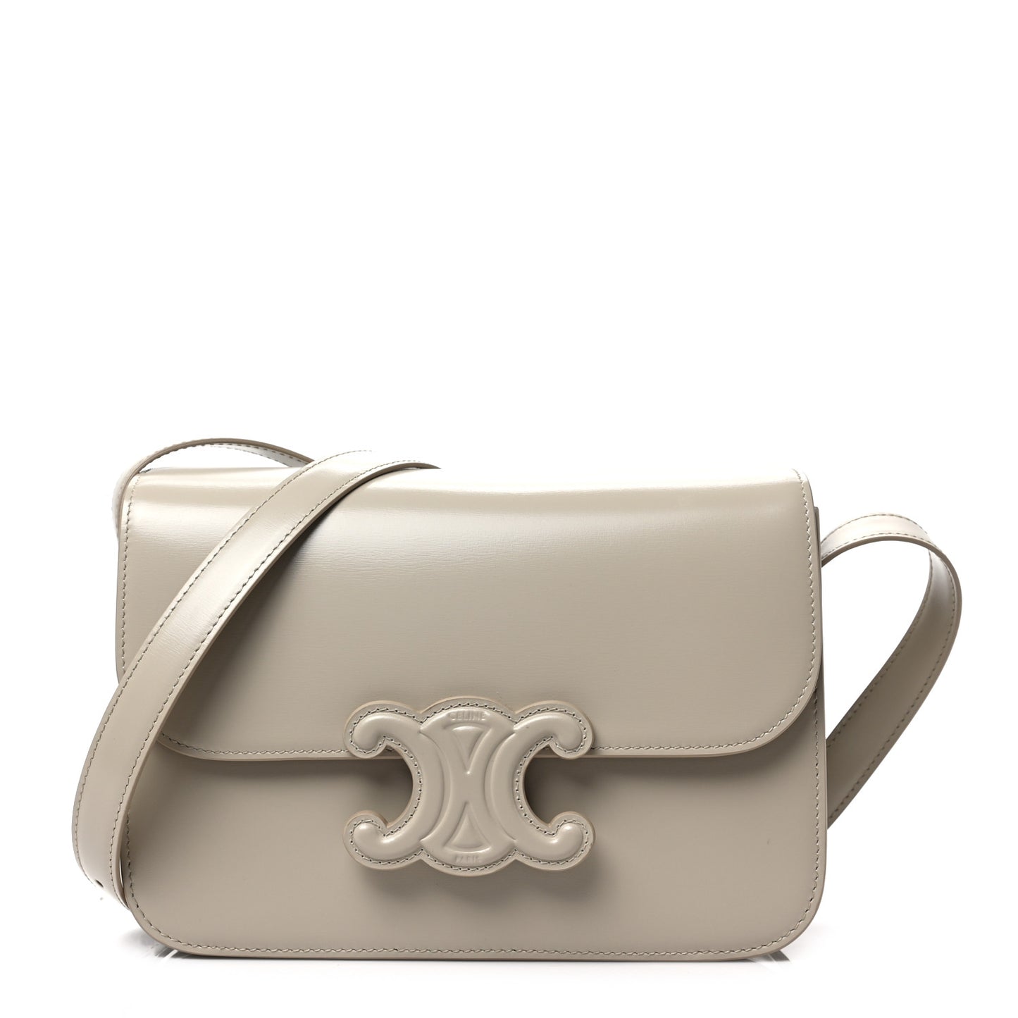 Shiny Calfskin Medium Triomphe Trench