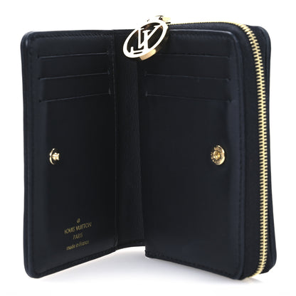 Louis Vuitton Lambskin Embossed Monogram Lou Coussin Wallet Black 5 of 9