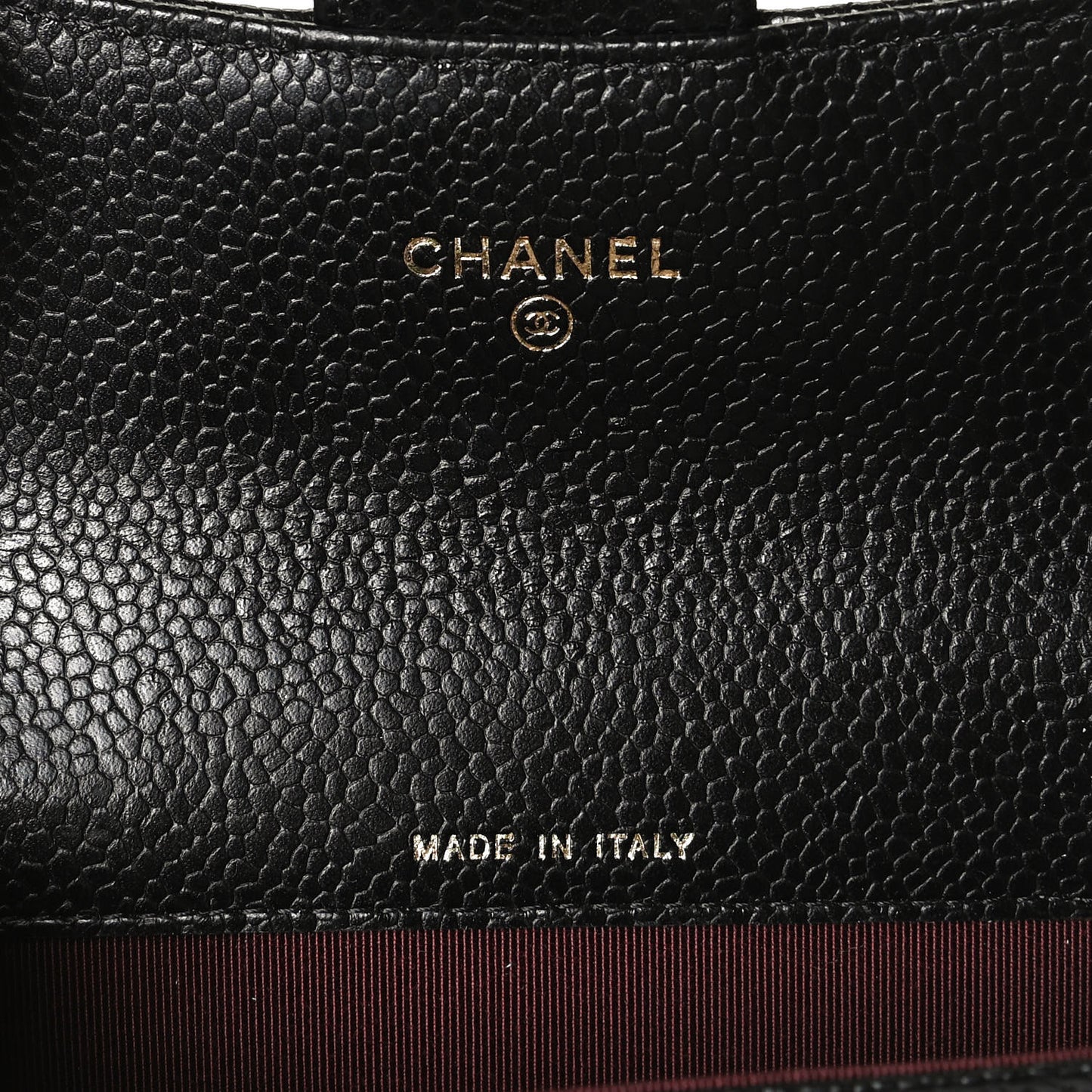 Caviar Quilted Flap Card Holder Black