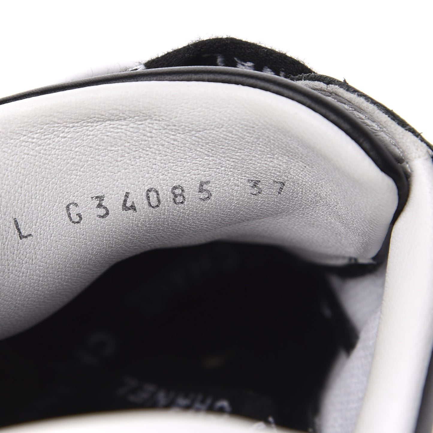 Calfskin CC Womens Sneakers 37 Black