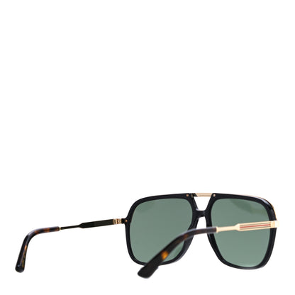Gucci Squared Aviator GG Sunglasses GG0200S Black 3 of 7