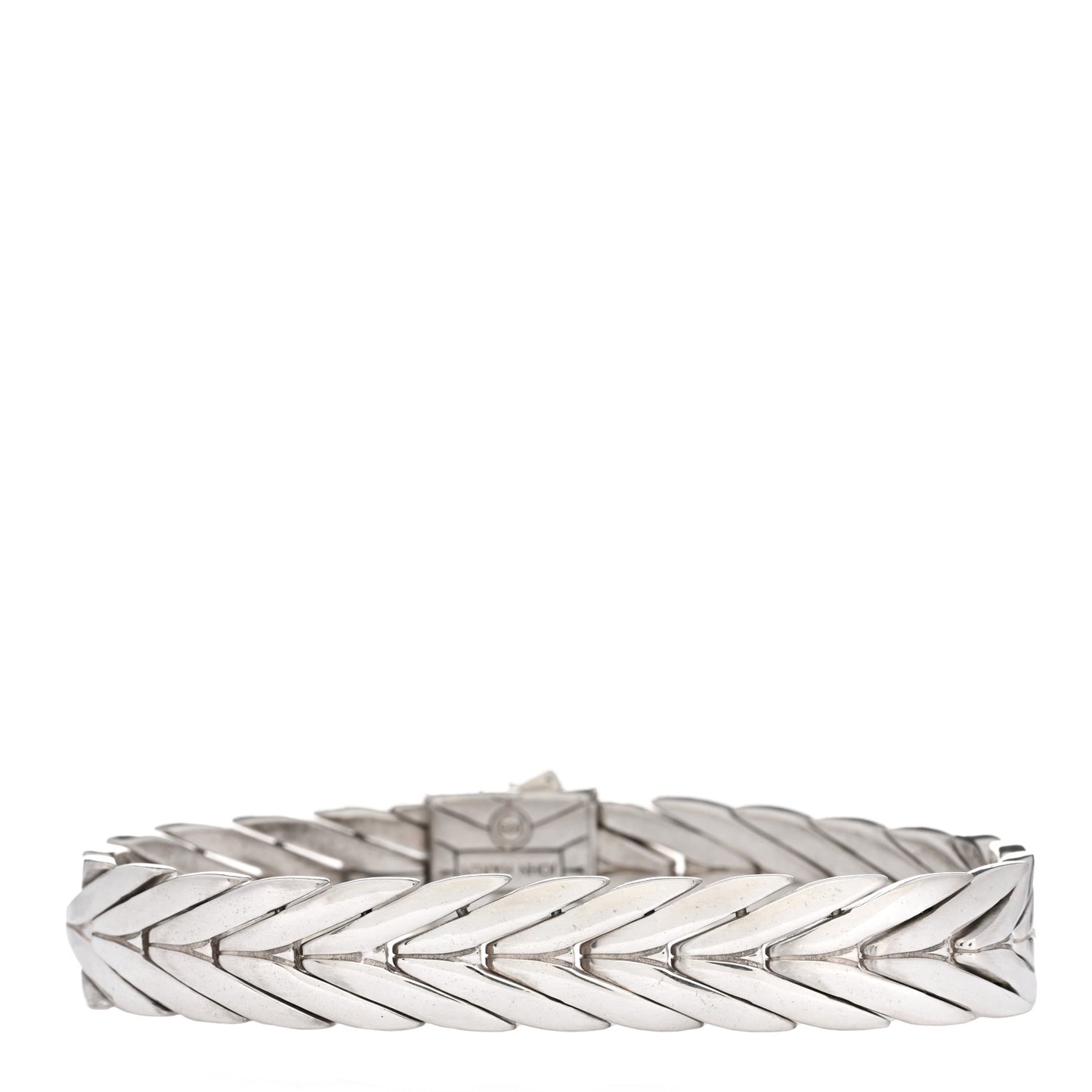 Sterling Silver Diamond 11mm Modern Chain Bracelet