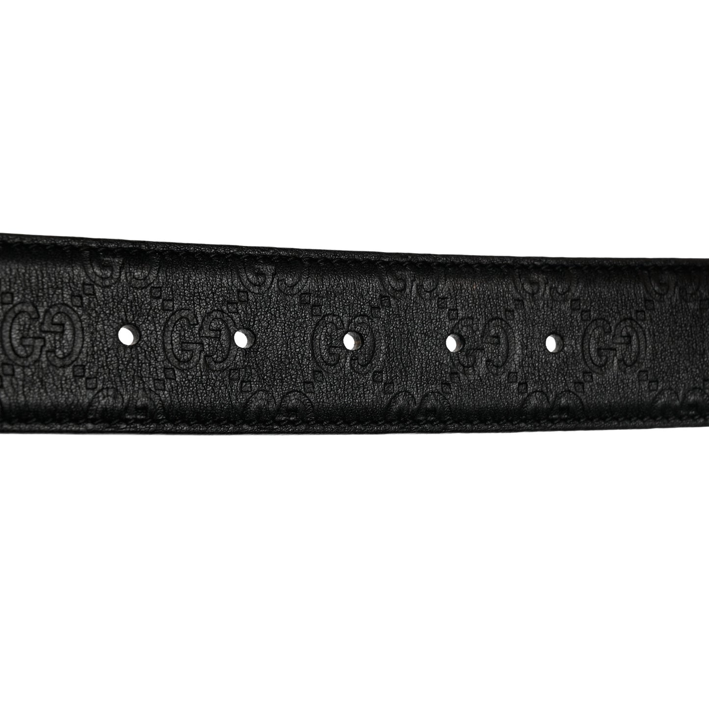 Guccissima Interlocking G 40mm Belt 80 32 Black