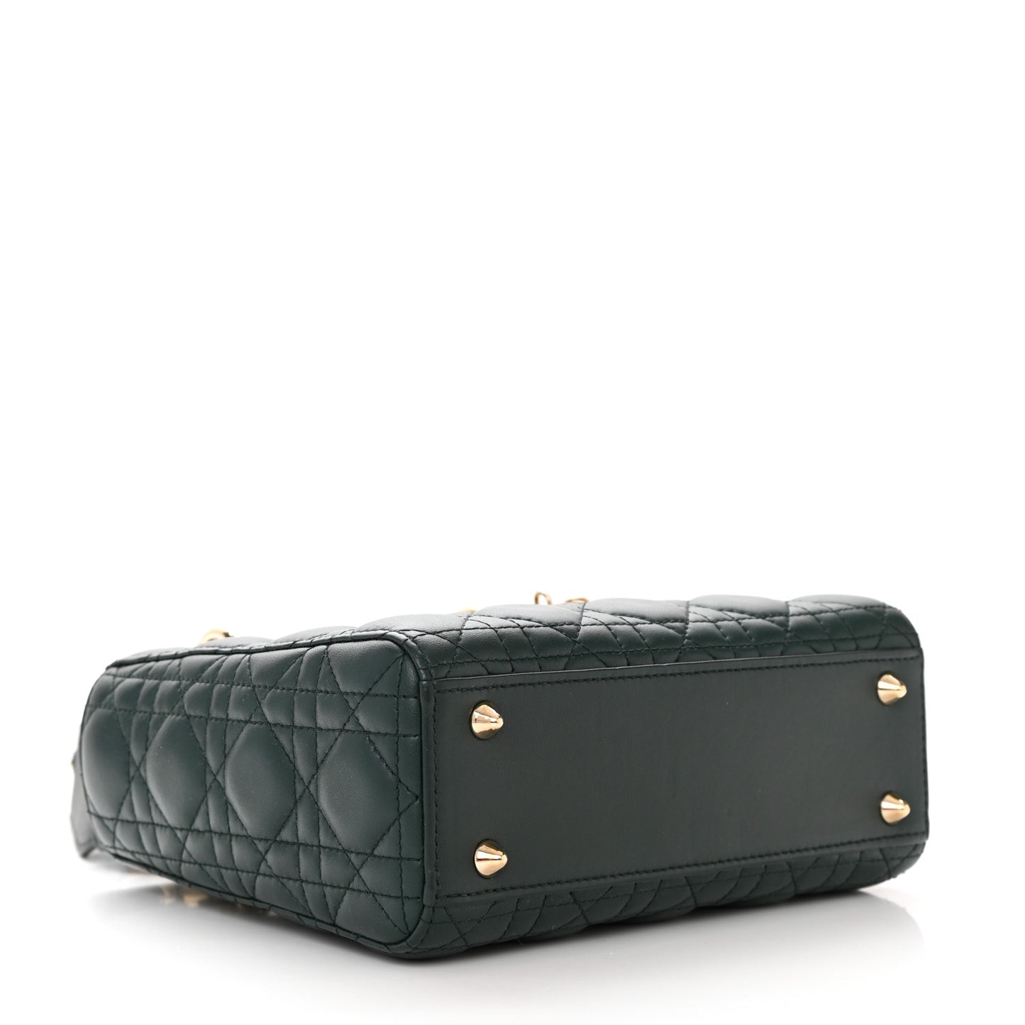 Lambskin Cannage Small My ABCDior Lady Dior Dark Green