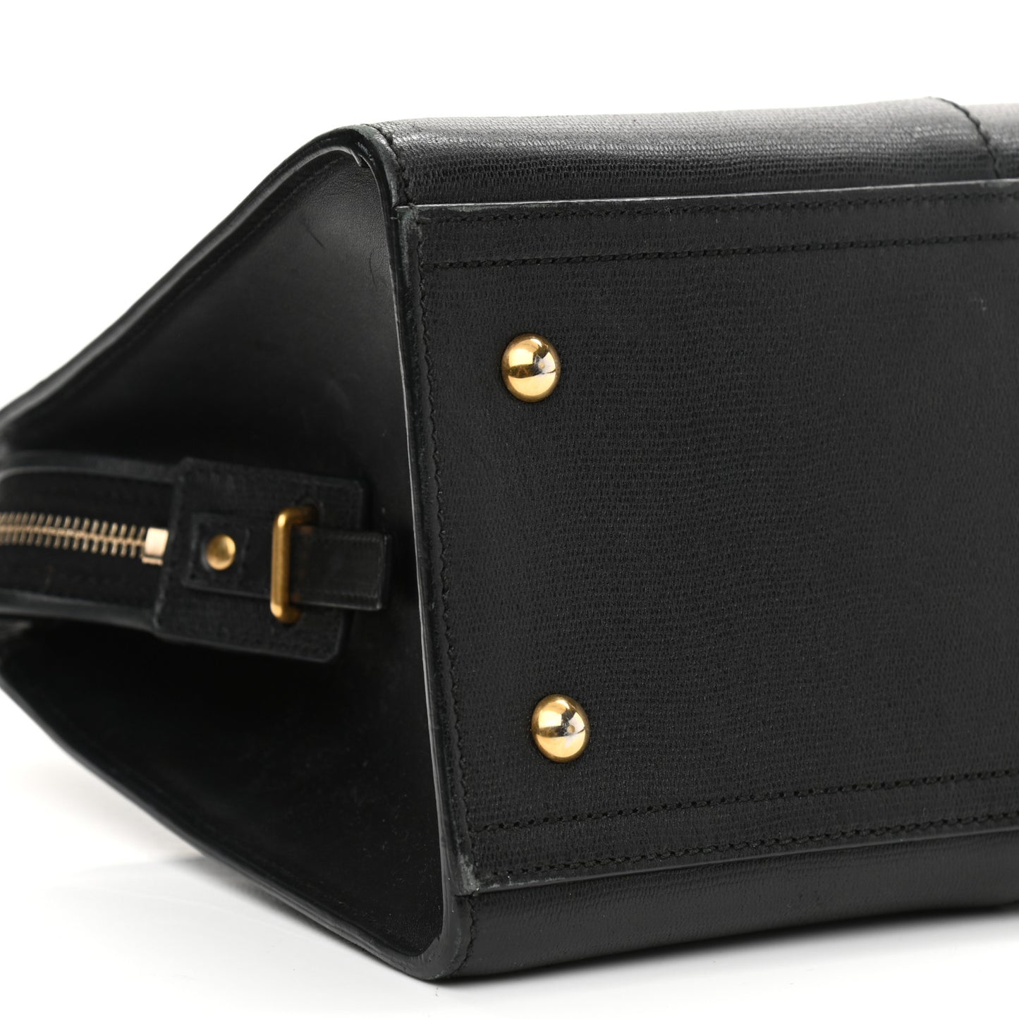 Textured Calfskin Small Cabas ChYc Black