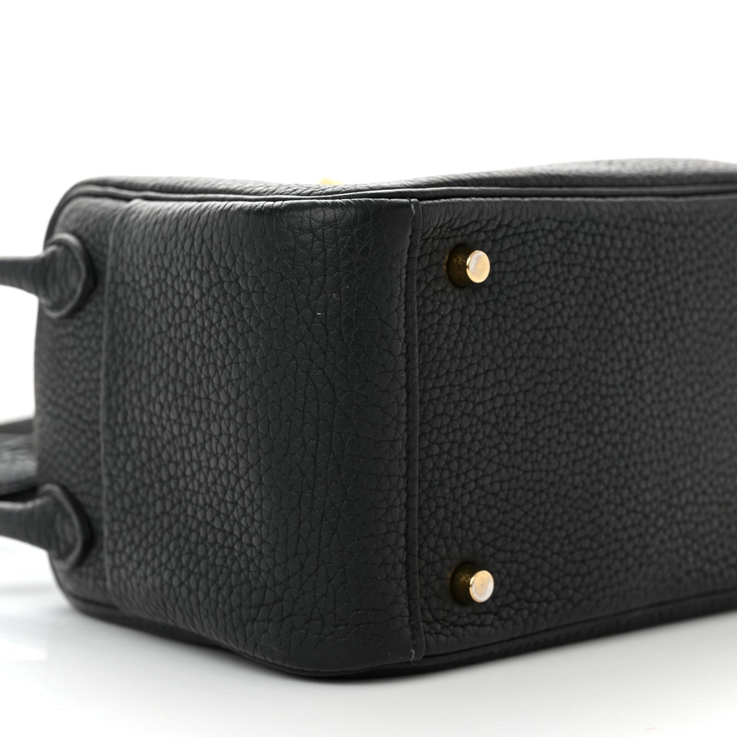 Hermes Taurillon Clemence Mini Lindy 20 Black 8 of 17