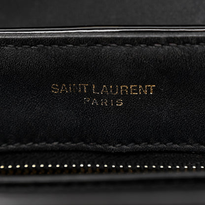 Saint Laurent Patent Y Quilted Monogram Toy Loulou Crossbody Bag Black 6 of 10