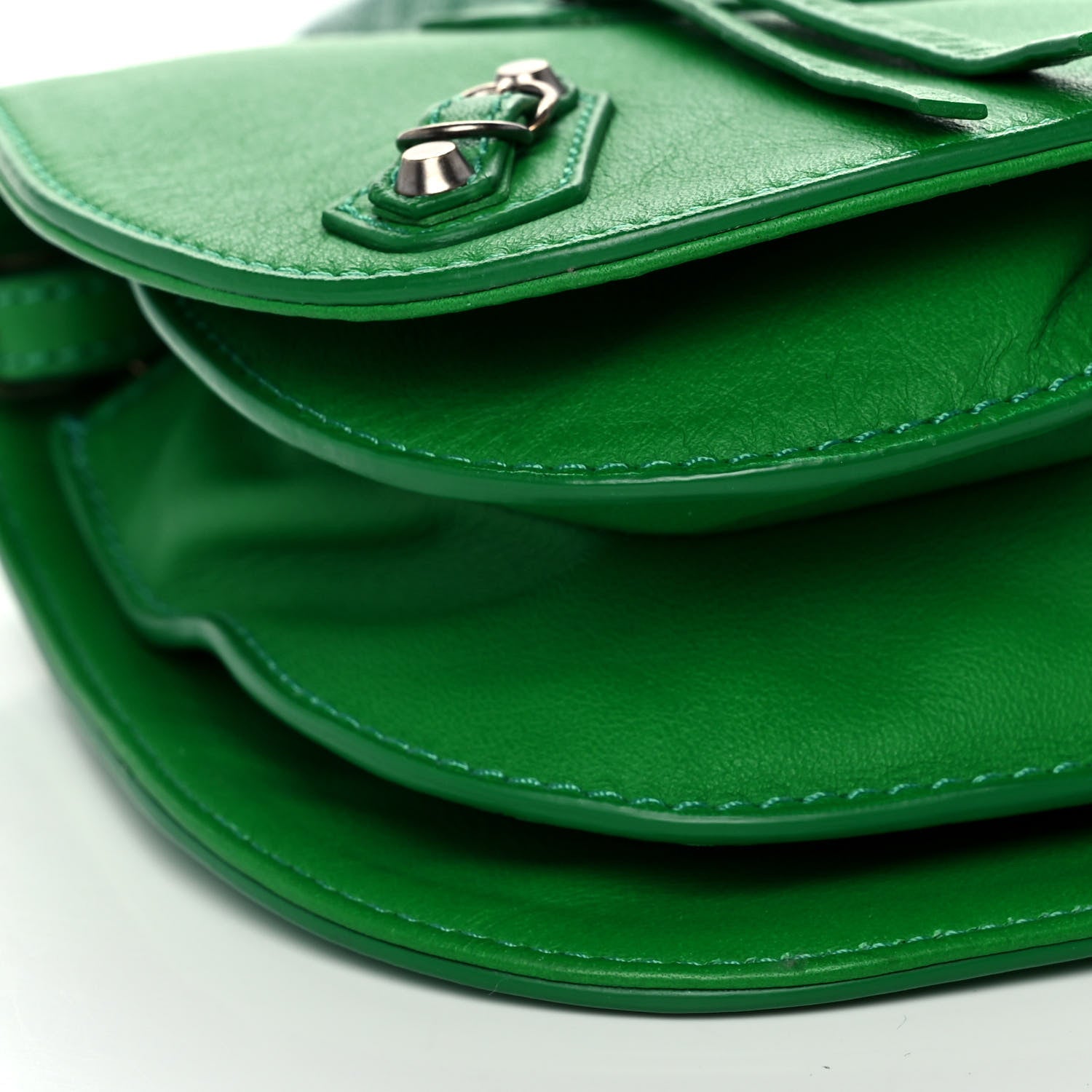 Balenciaga Veau Papier Classic Hardware Folk Messenger Pommier 9 of 12