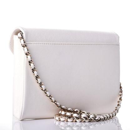 Chanel Calfskin Quilted Smart Pocket Crossbody Bag White 3 of 10