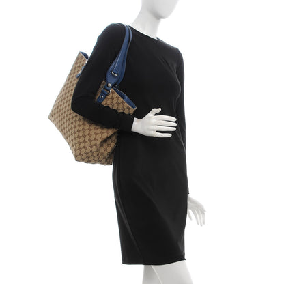 Gucci Monogram Medium Icon Bit Tote Blue 2 of 9