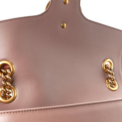 Gucci Calfskin Matelasse Small GG Marmont Shoulder Bag Porcelain Rose 12 of 13