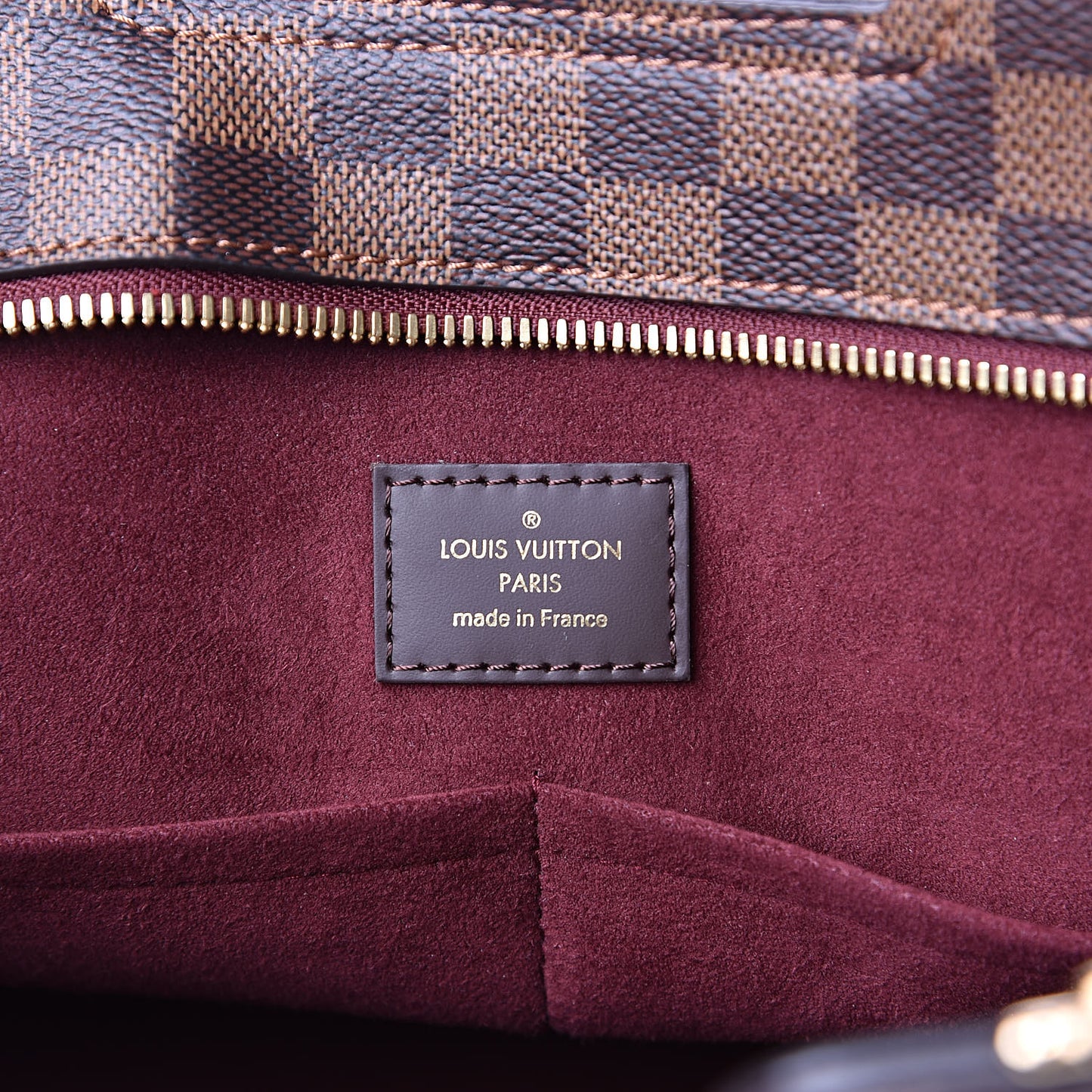 Damier Ebene Taurillon Jersey Bordeaux