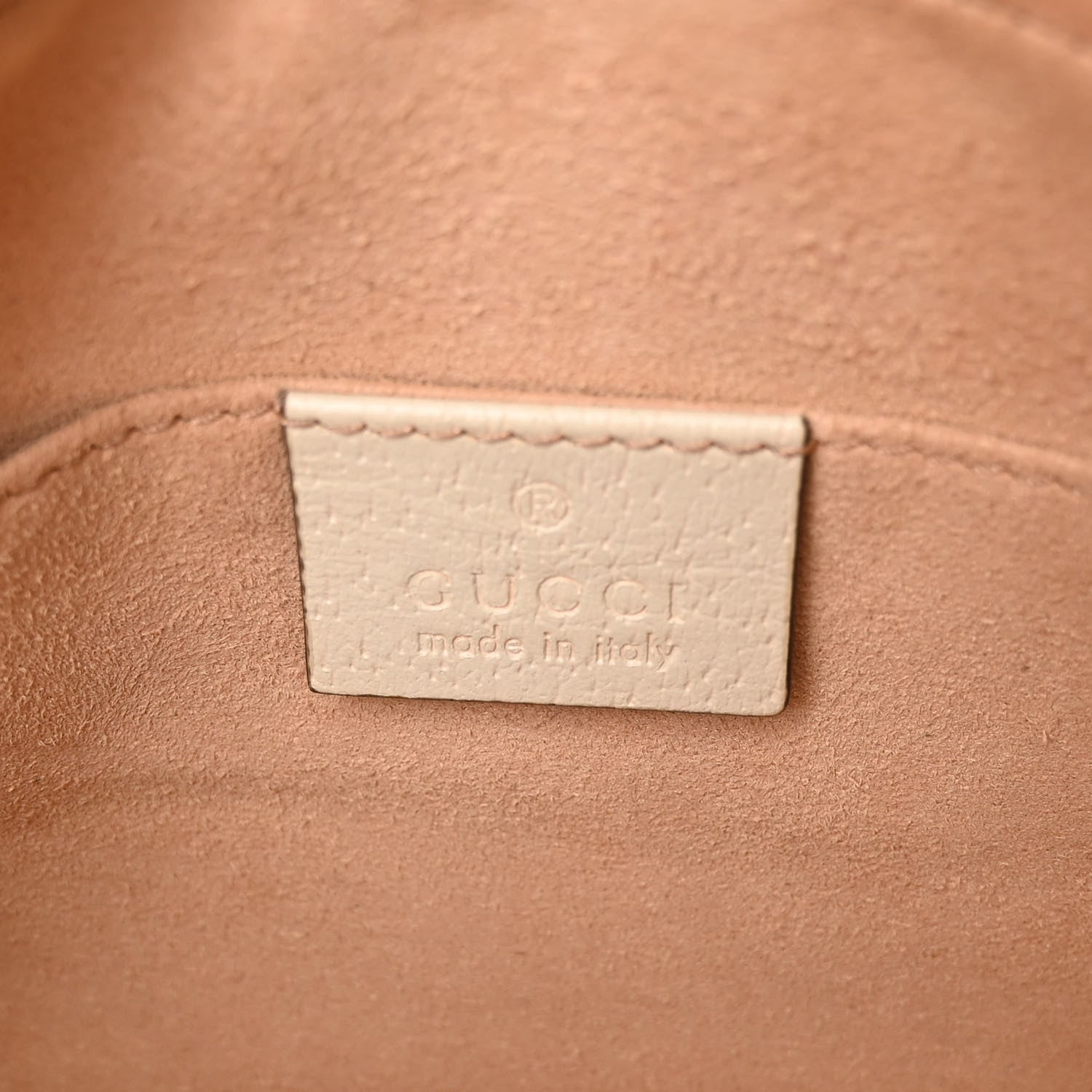Gucci GG Supreme Monogram Textured Calfskin Web Mini Ophidia Shoulder Bag Beige Ebony Mystic White 6 of 12