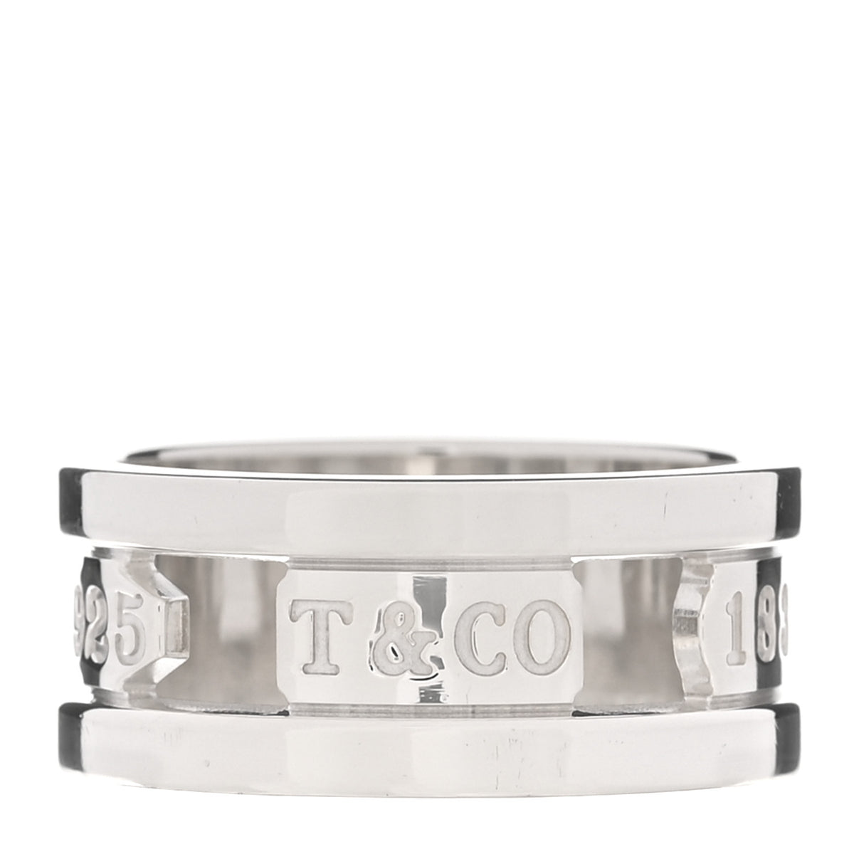 Tiffany Sterling Silver 1837 Elements Ring 59 8.75 1 of 4