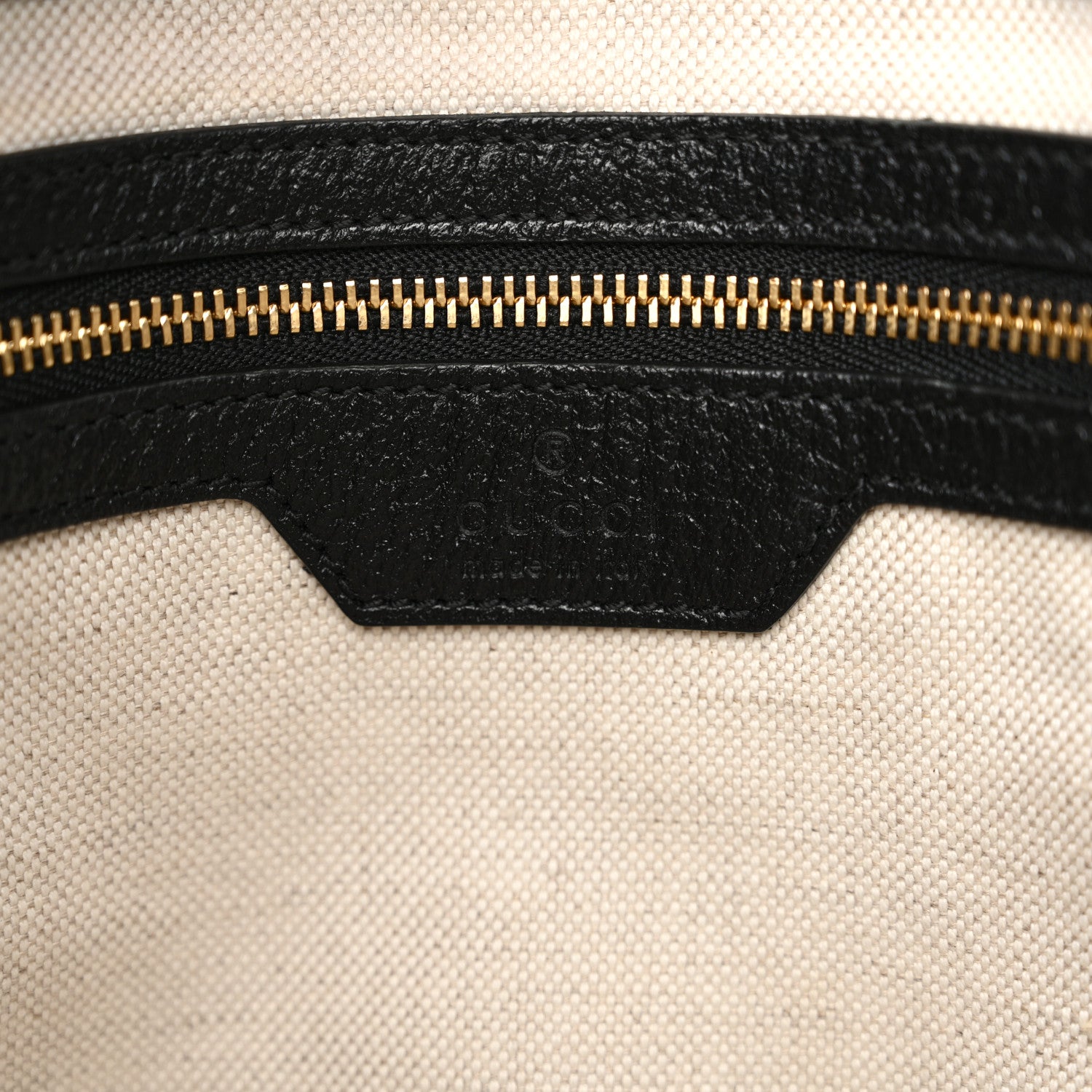 Gucci Jacquard Black Denim GG Monogram Textured Dollar Calfskin Medium Jackie 1961 Tote Black Ivory 6 of 11