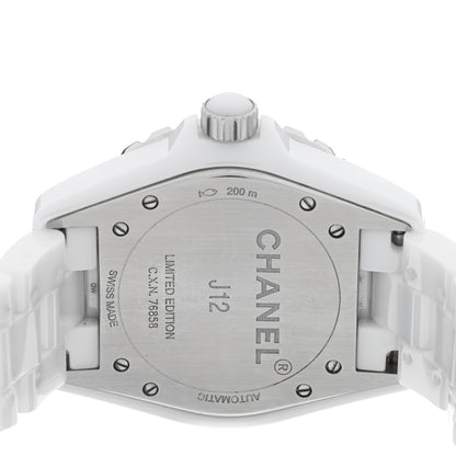 Chanel Stainless Steel Ceramic 38mm J12 Automatic Watch Blue 4 of 4