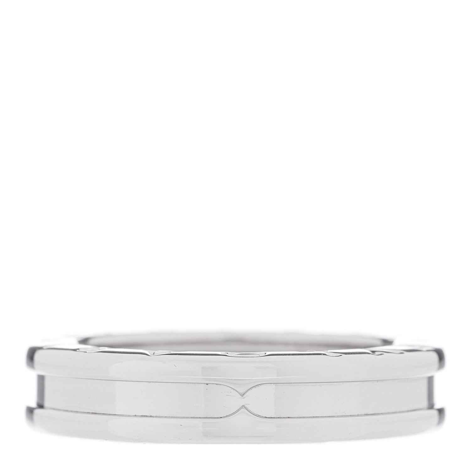 Bulgari 18K White Gold B.Zero1 One-Band Ring 52 6 3 of 4