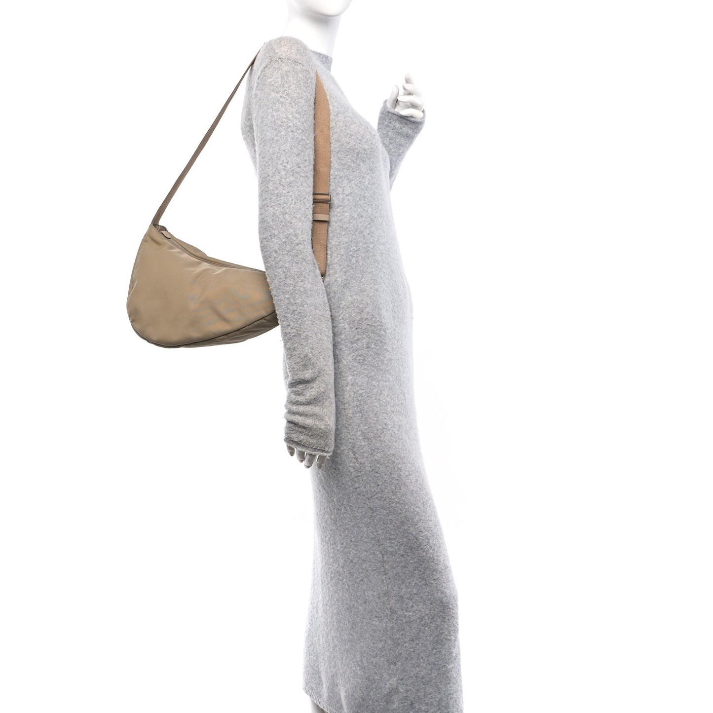 Nylon Slouchy Banana Two Bag Dune