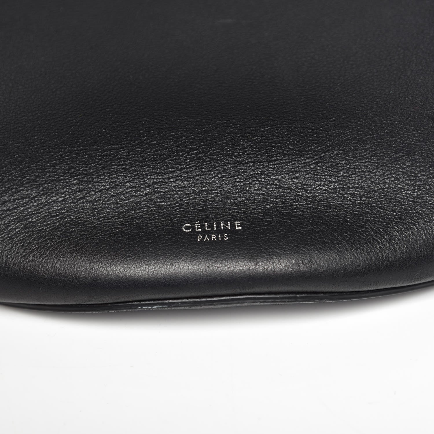 Celine Smooth Calfskin Long Strap Big Bucket Bag Black 7 of 11