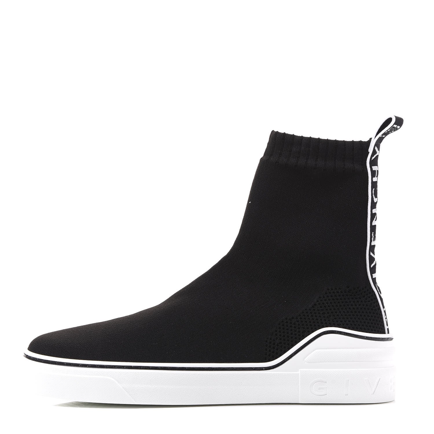 Givenchy Technical Canvas Knit Mens George V Sock Sneakers 42 Black 1 of 8