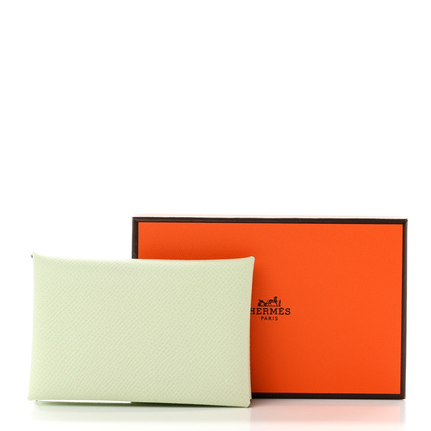 Hermes Epsom Calvi Card Case Vert Fizz 7 of 7
