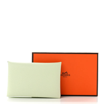 Hermes Epsom Calvi Card Case Vert Fizz 7 of 7