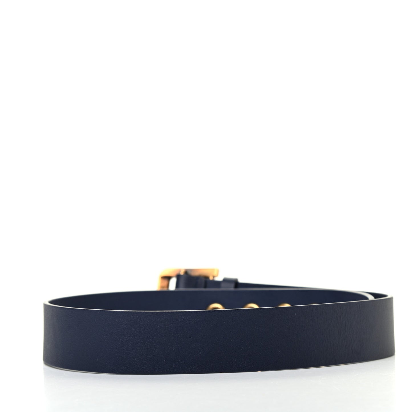 Calfskin Diorquake Belt 75 Navy
