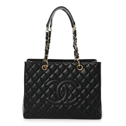Chanel Caviar Quilted Grand Shopping Tote GST Black 1 of 10