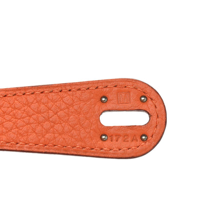 Hermes Taurillon Clemence Lindy 34 Orange 6 of 9