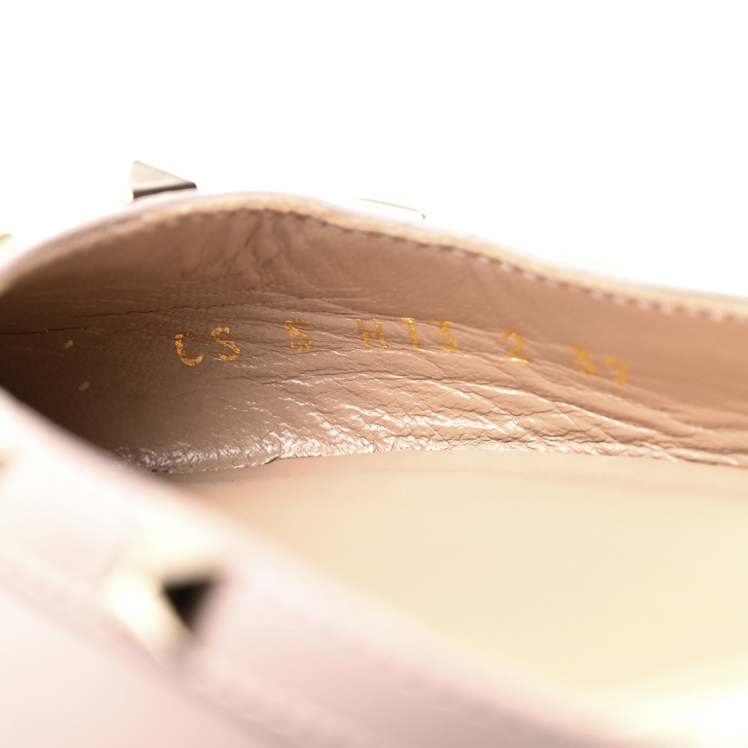 Valentino Garavani Nappa Rockstud Slingback Flats 39 Poudre 7 of 8