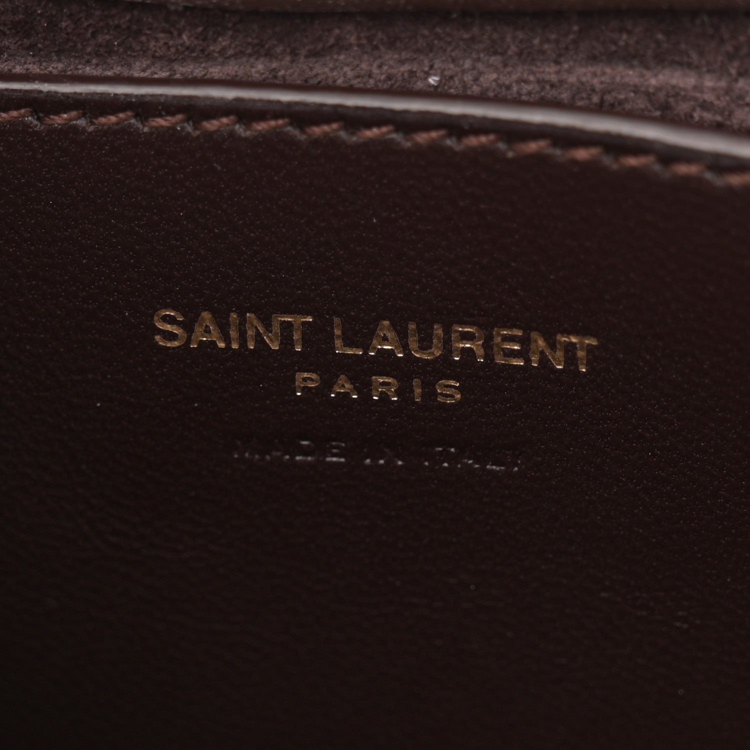 Saint Laurent Patent Calfskin Le 5 A 7 Mini Hobo Spicy Chocolate 6 of 13