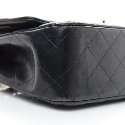 Chanel Lambskin Quilted Jumbo Double Flap Black 10 of 12